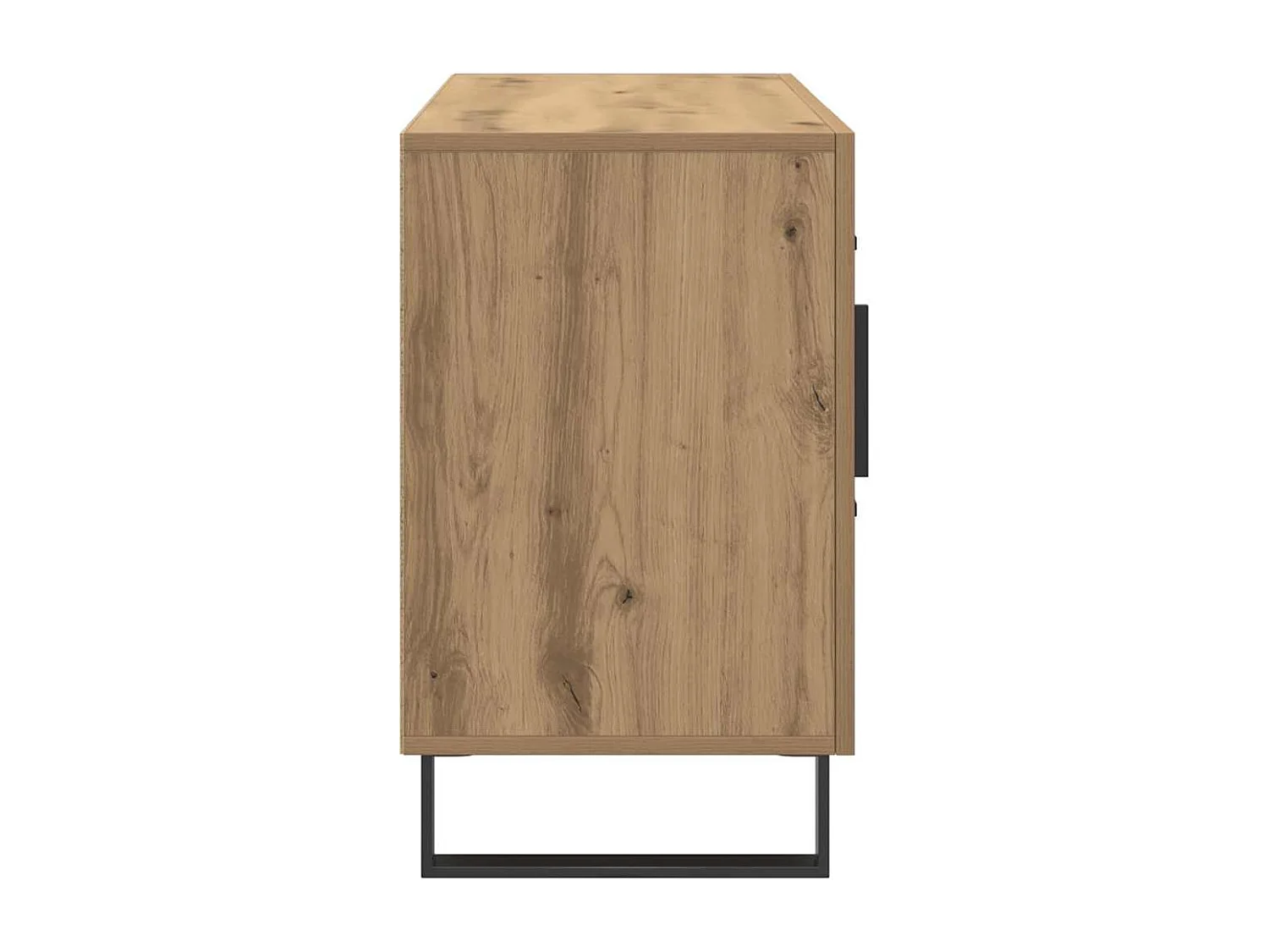 Buffet chêne artisanal 100x36x60 cm bois d'ingénierie