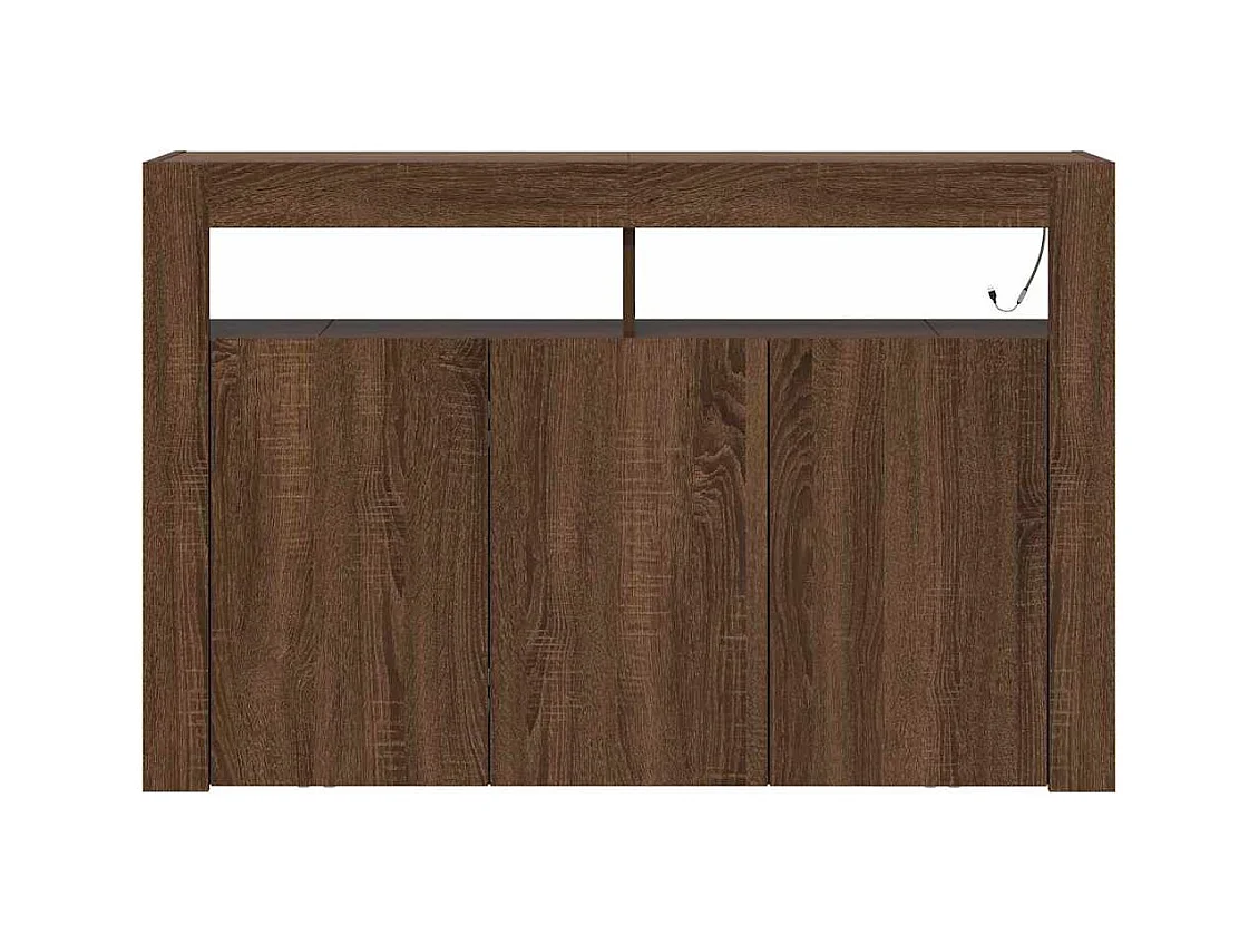 Buffet Chêne marron 116 x 30 x 75 cm Bois d'ingénierie