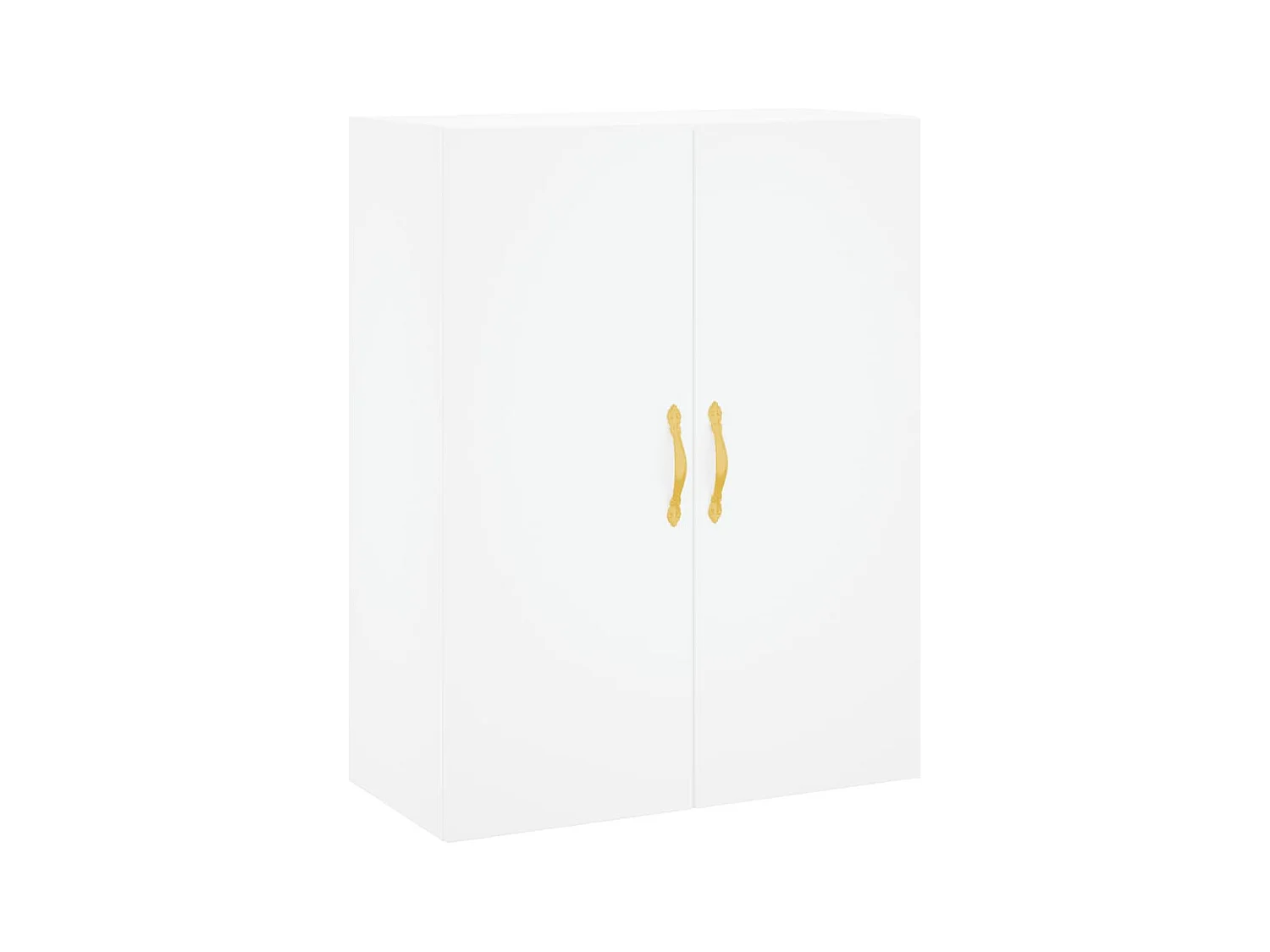 Buffet haut Blanc 69,5x34x180 cm Bois d'ingénierie