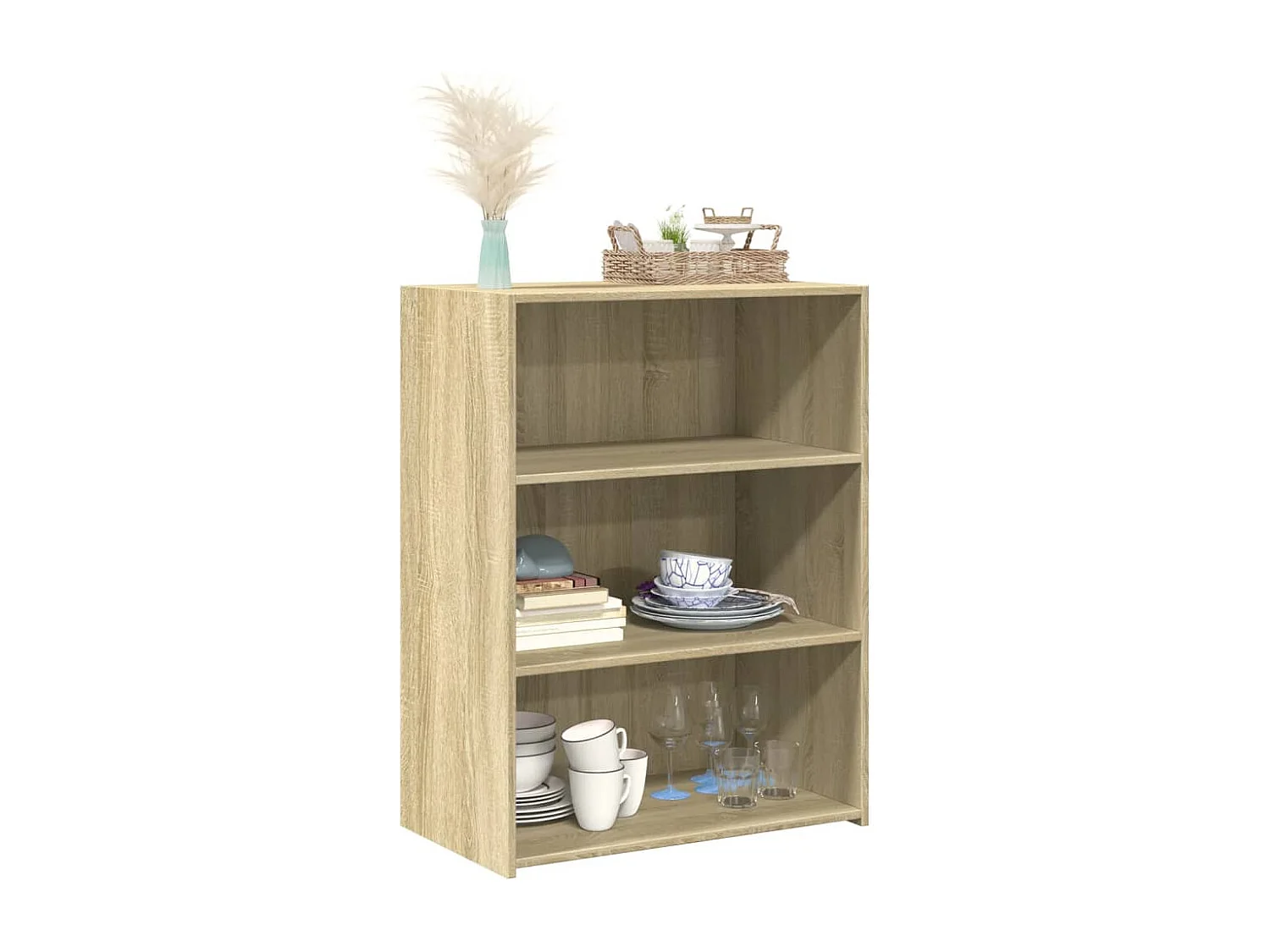 Buffet chêne sonoma 70x41x93 cm bois d'ingénierie