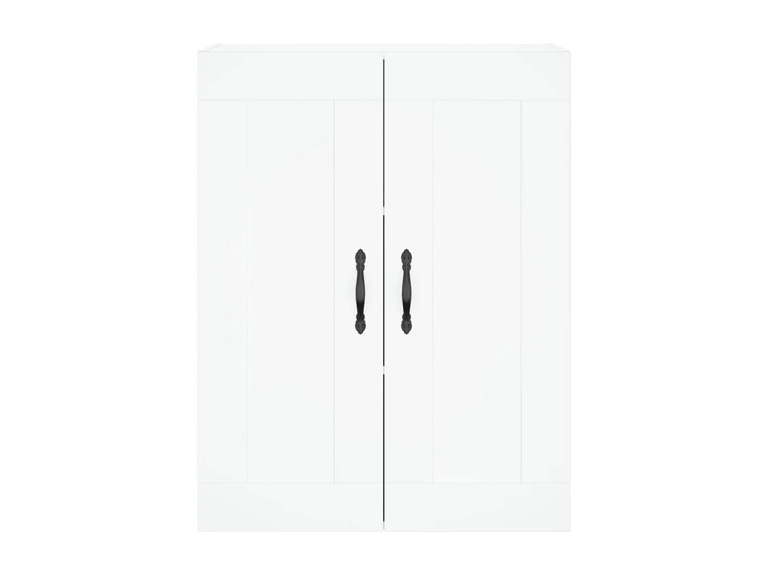 Credenza alta bianca 69,5x34x180 cm Legno ingegnerizzato