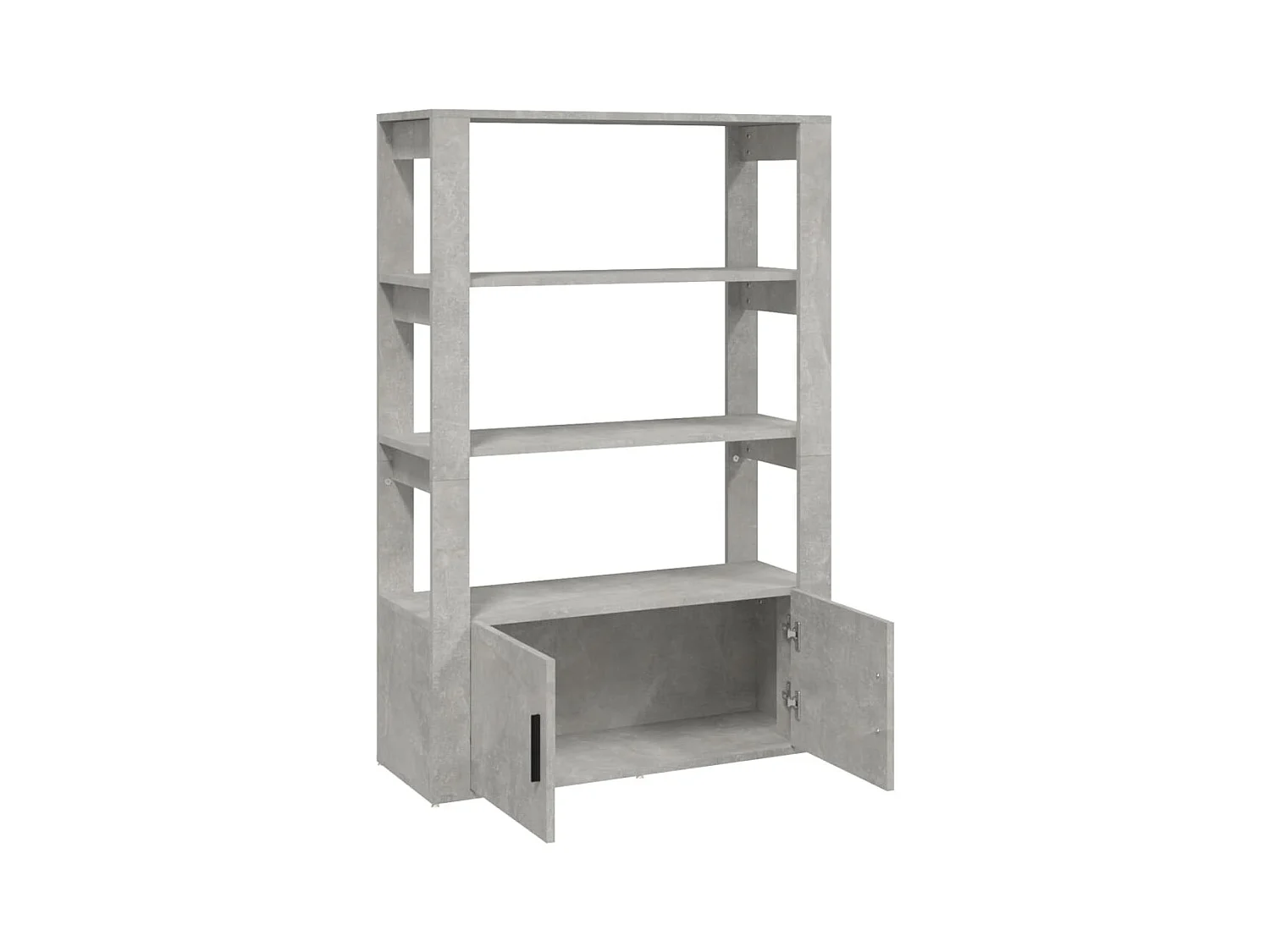 Betongrijs dressoir 80x30x119,5 cm bewerkt hout