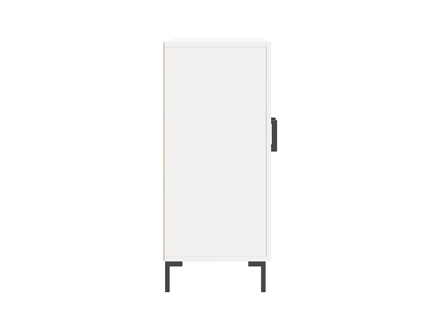 Credenza bianca 90x34x80 cm in legno ingegnerizzato