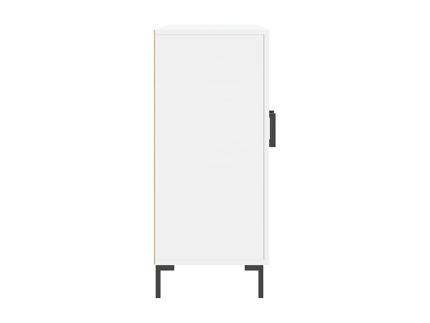 Buffet blanc 90x34x80 cm bois d'ingénierie