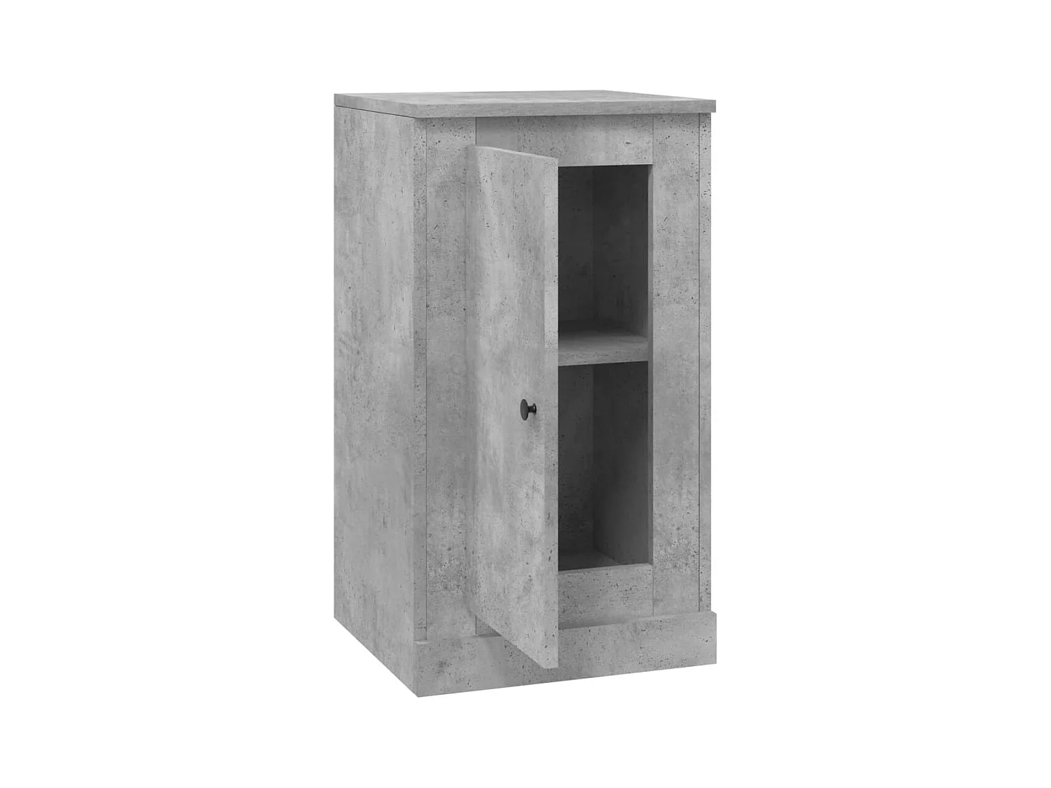 Buffet gris béton 37,5x35,5x67,5 cm bois d'ingénierie