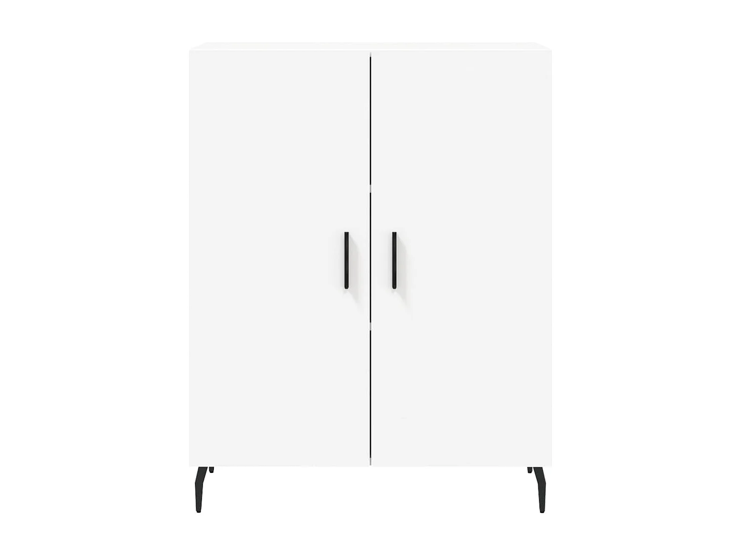 Wit hoog dressoir 69,5x34x180 cm Technisch hout