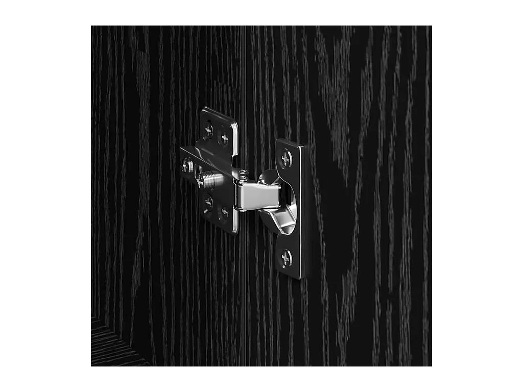 Buffets 2 pcs Chêne noir 120 x 35 x 70 cm Bois d'ingénierie