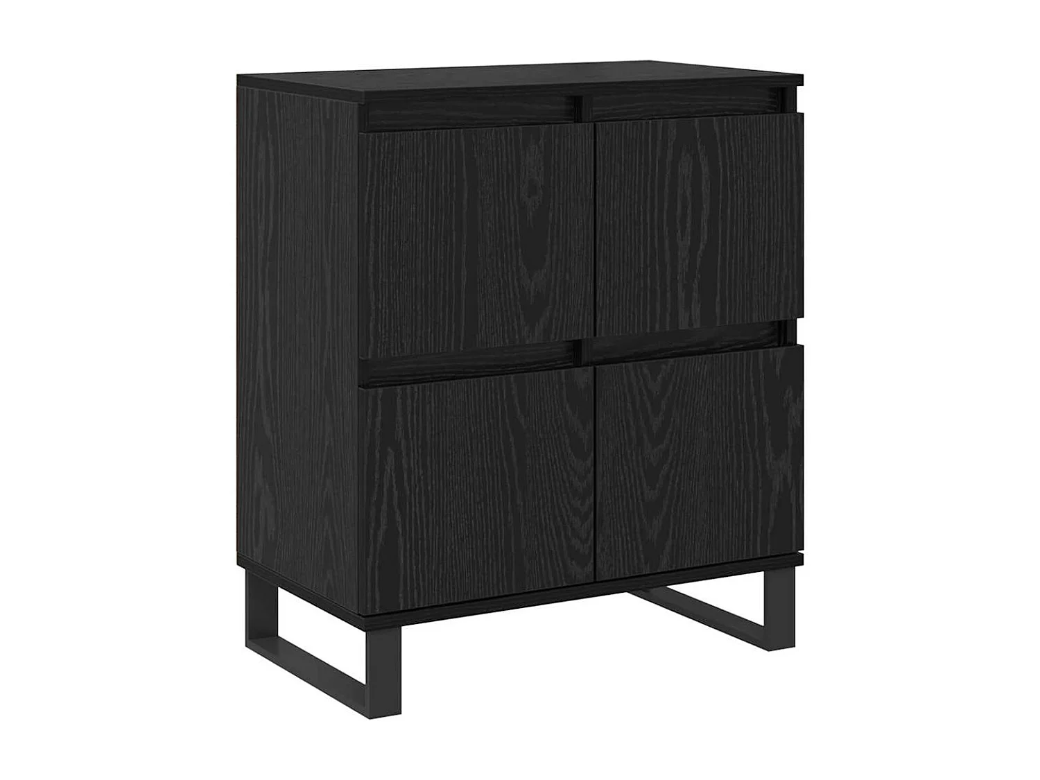 Buffets 2 pcs Chêne noir 120 x 35 x 70 cm Bois d'ingénierie