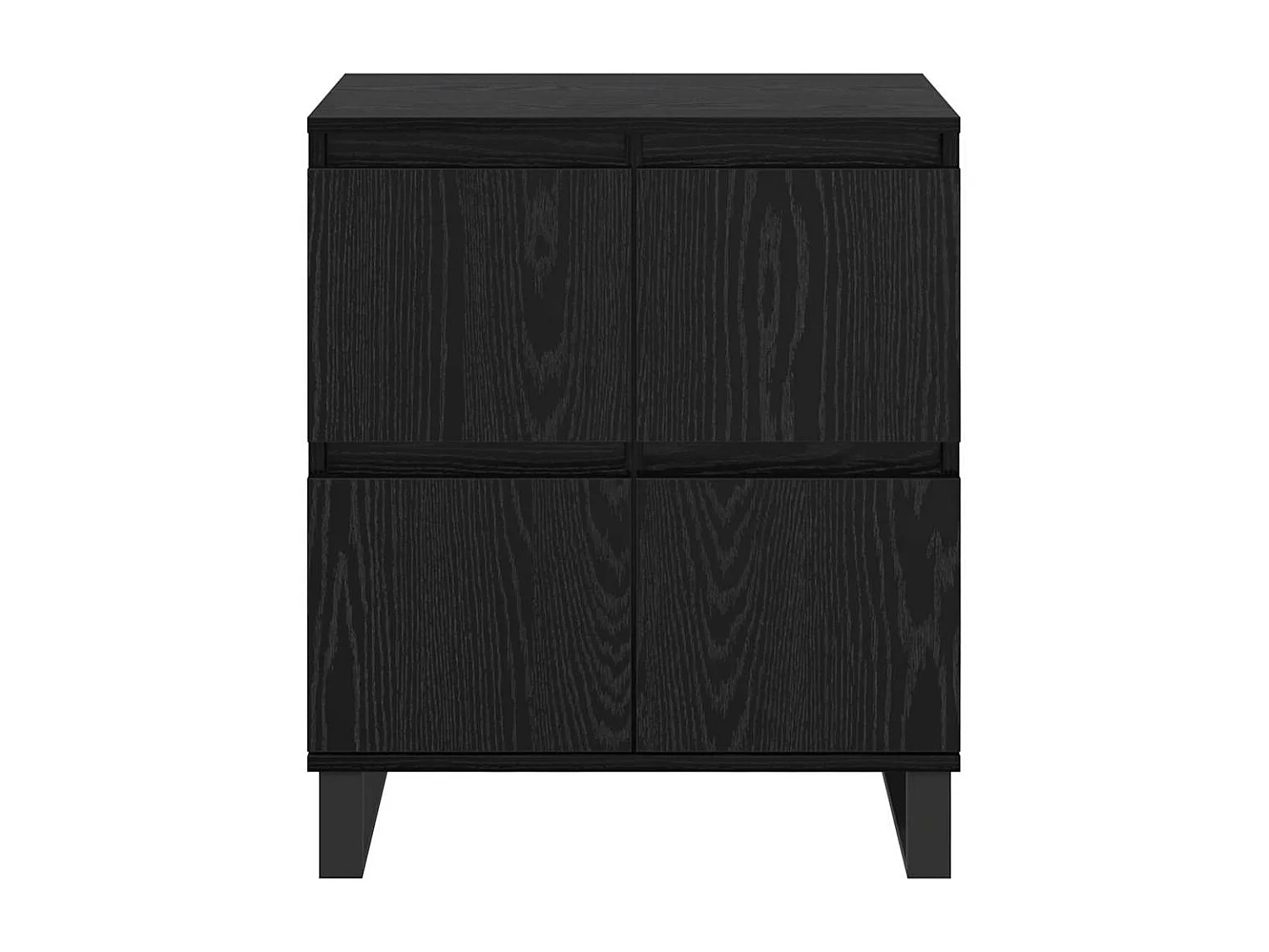 Buffets 2 pcs Chêne noir 120 x 35 x 70 cm Bois d'ingénierie