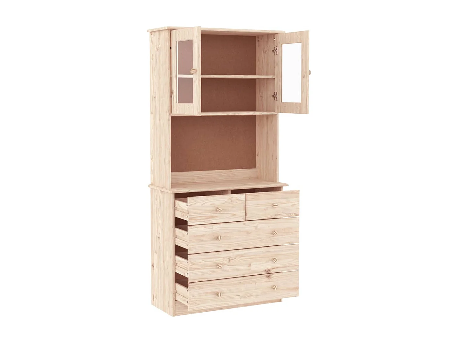 Buffet ALTA 77x35x165 cm bois massif de pin