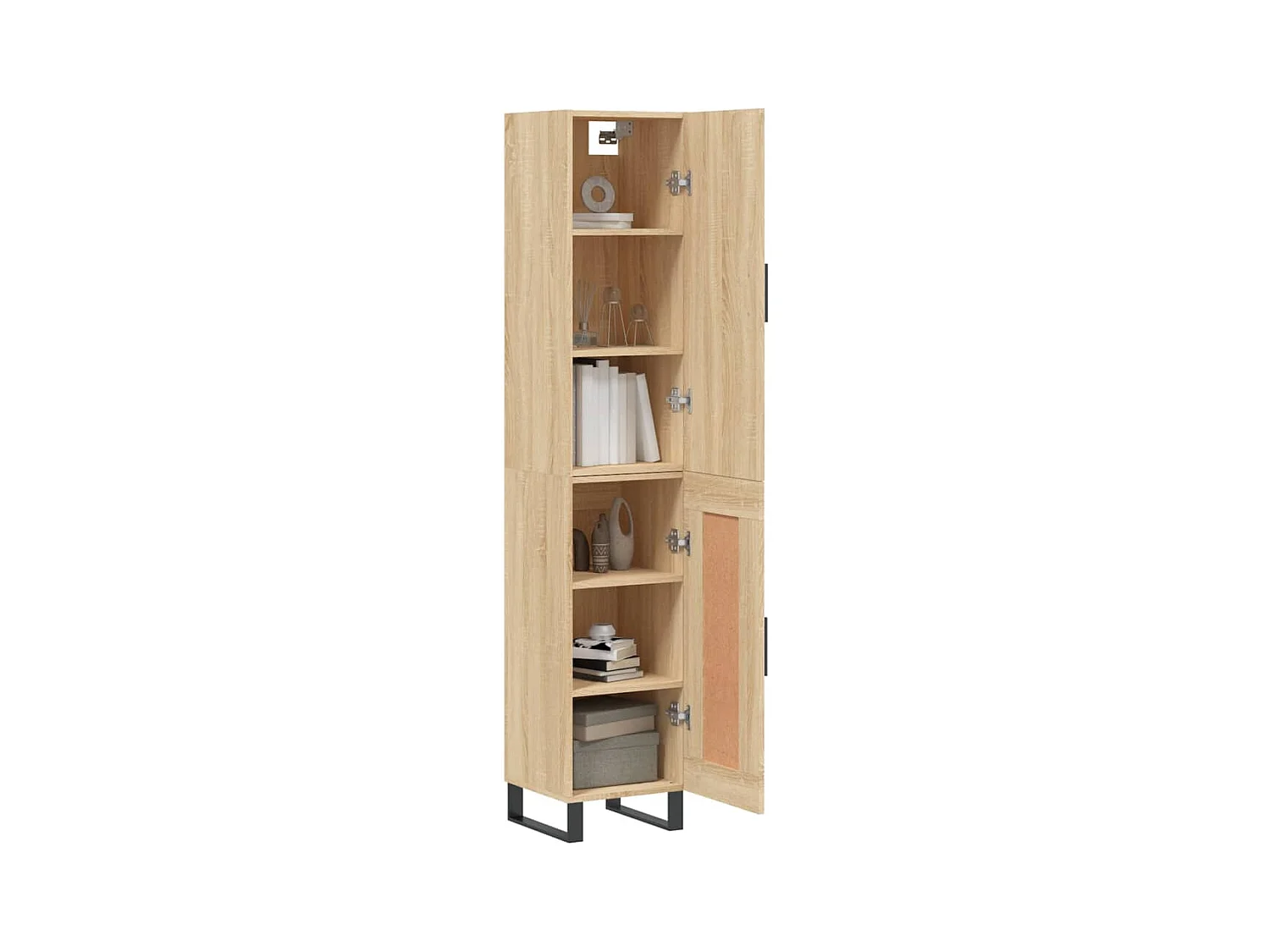 Hoog dressoir Sonoma eiken 34,5x34x180 cm Technisch hout