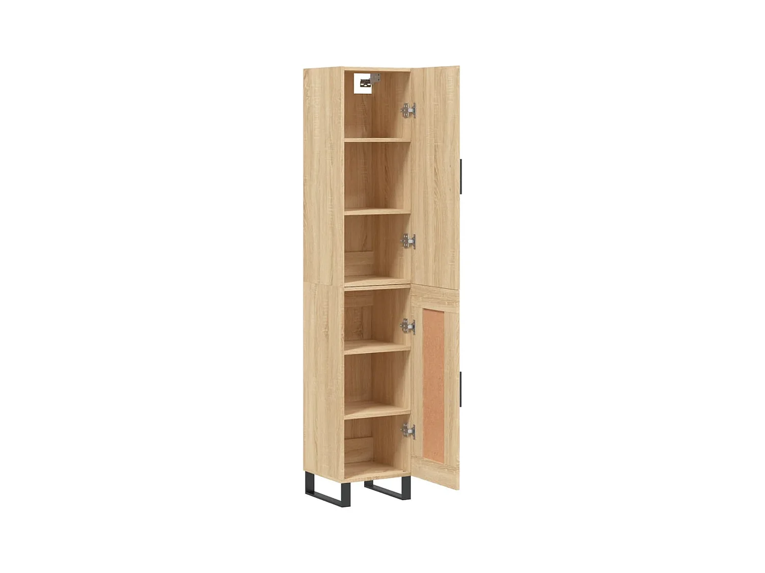 Hoog dressoir Sonoma eiken 34,5x34x180 cm Technisch hout
