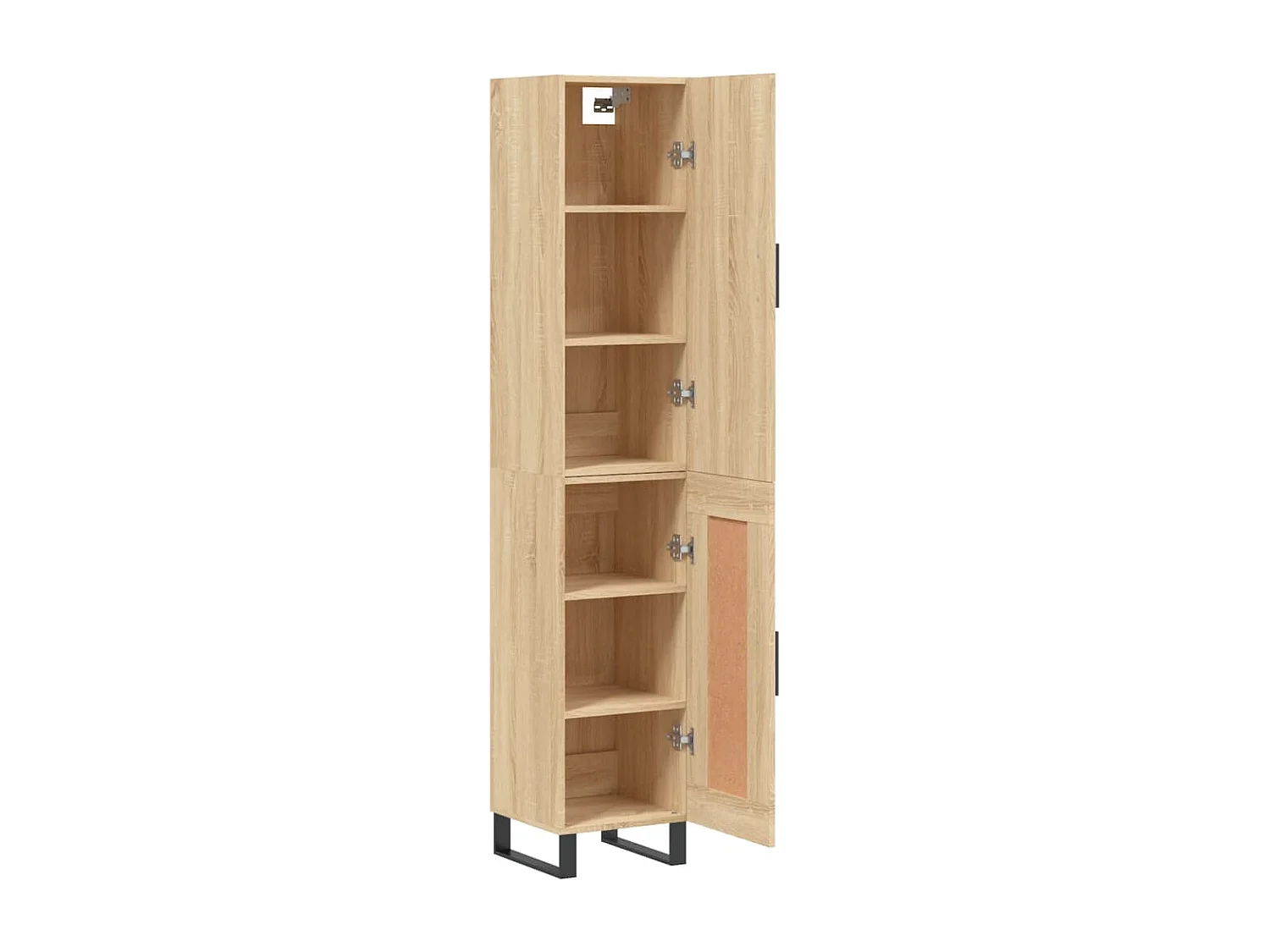 Buffet haut Chêne sonoma 34,5x34x180 cm Bois d'ingénierie