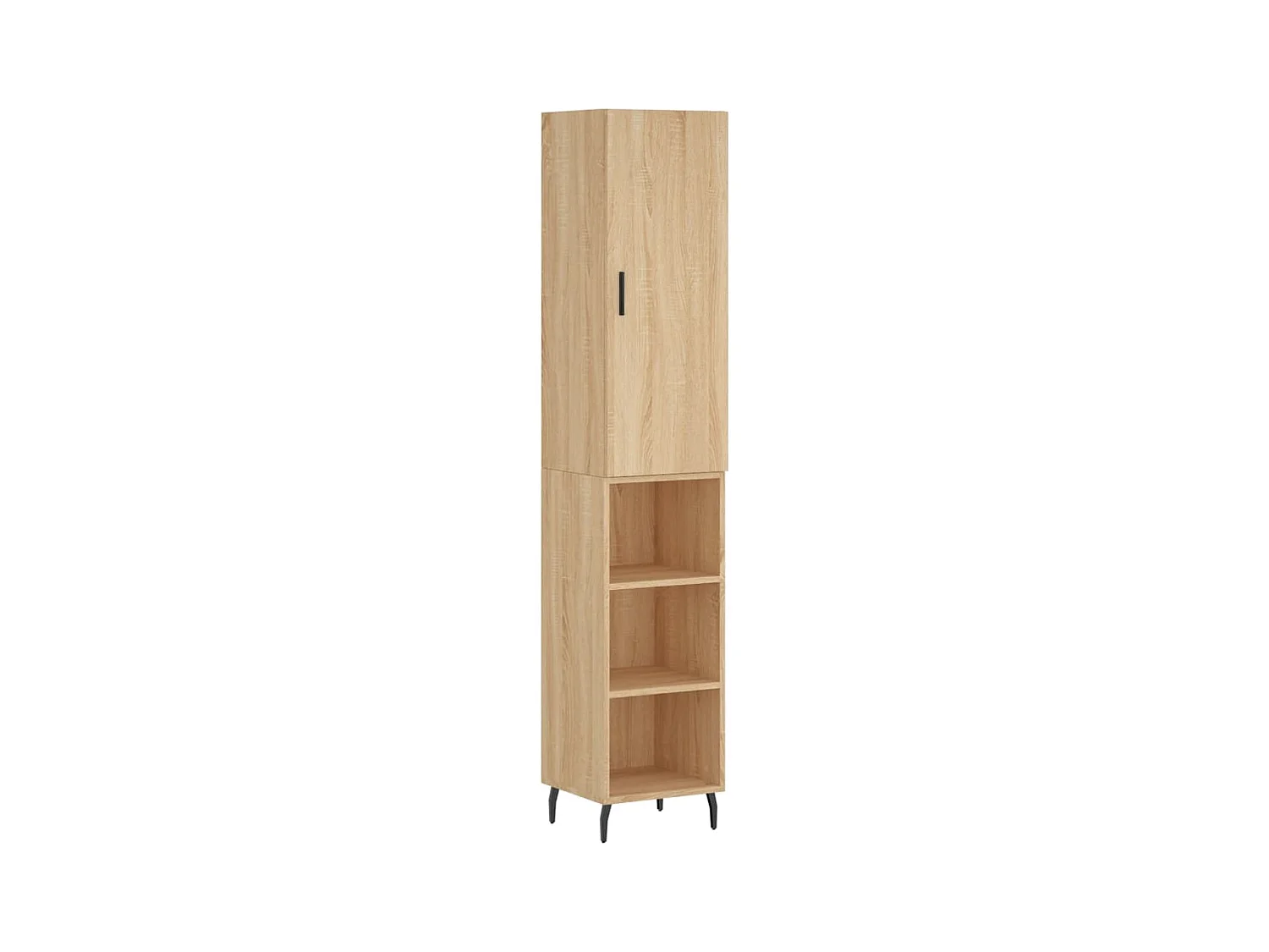 Buffet haut Chêne sonoma 34,5x34x180 cm Bois d'ingénierie