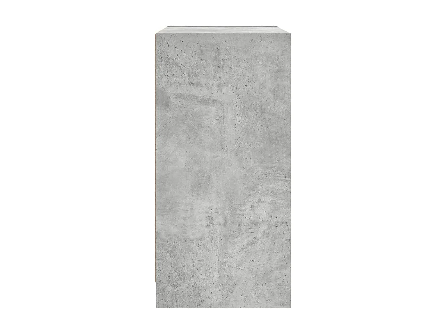 Armoire latérale avec portes en verre gris béton 68x37x75,5 cm
