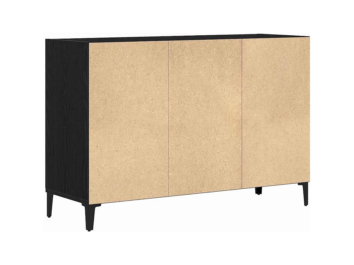 Credenza nera 103,5 x 35 x 70 cm in legno ingegnerizzato