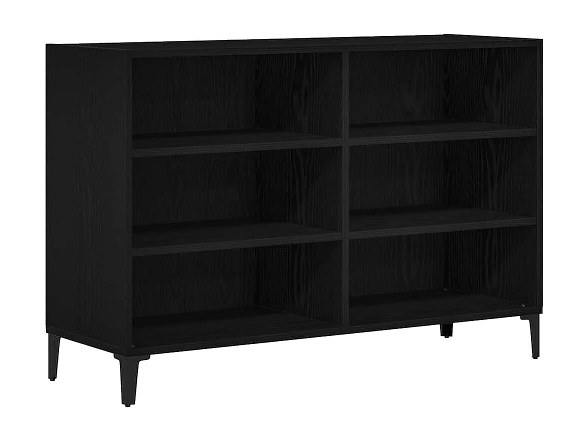 Buffet Noir 103.5 x 35 x 70 cm Bois d'ingénierie