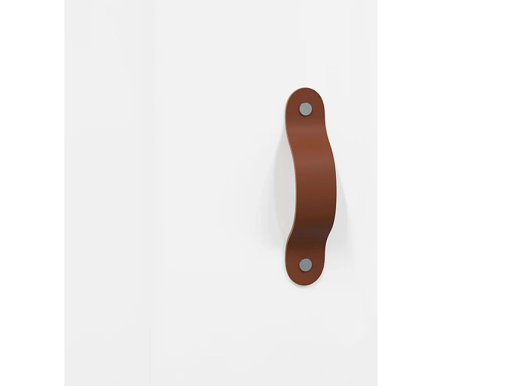 Hoog dressoir Glanzend wit 34,5x34x180 cm Technisch hout