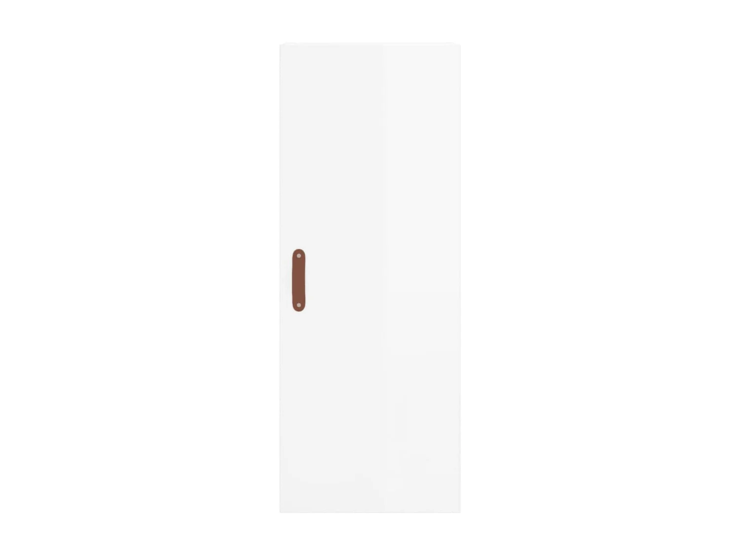 Credenza alta Bianco lucido 34,5x34x180 cm Legno composito