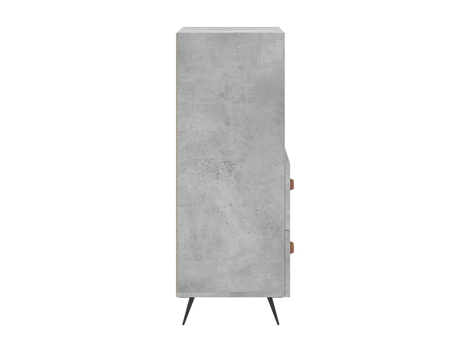Credenza grigio cemento 34,5x34x90 cm in legno ingegnerizzato