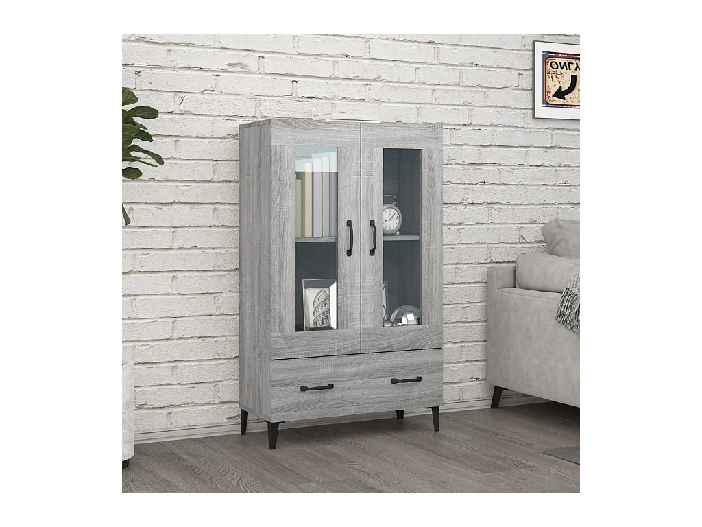 Sonoma dressoir grijs 70x31x115 cm Technisch hout