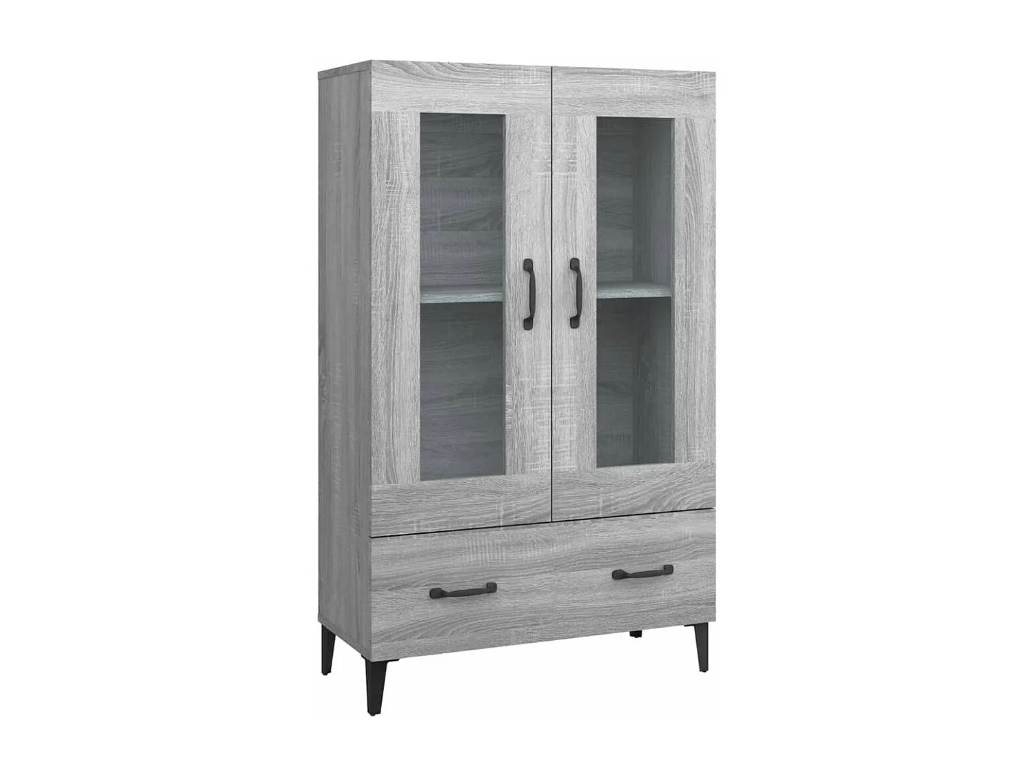 Credenza Sonoma grigia 70x31x115 cm Legno ingegnerizzato