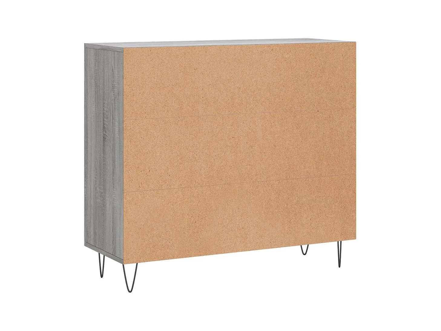 Buffet sonoma gris 90x34x80 cm bois d'ingénierie