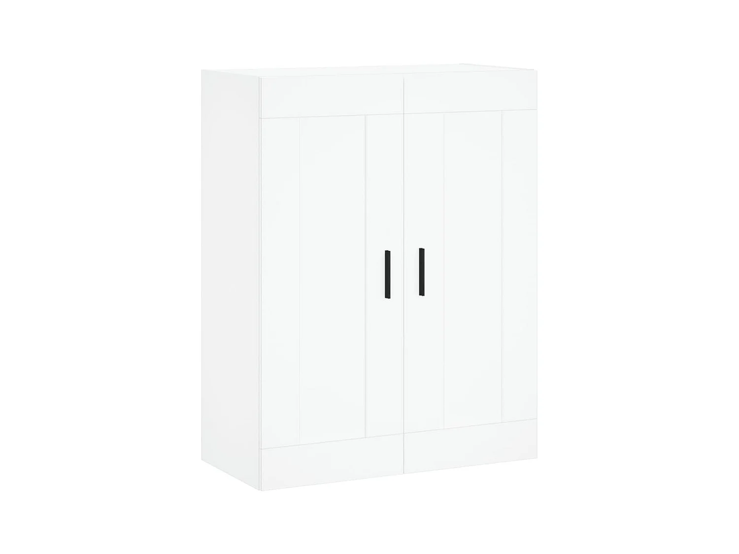 Buffet haut Blanc 69,5x34x180 cm Bois d'ingénierie