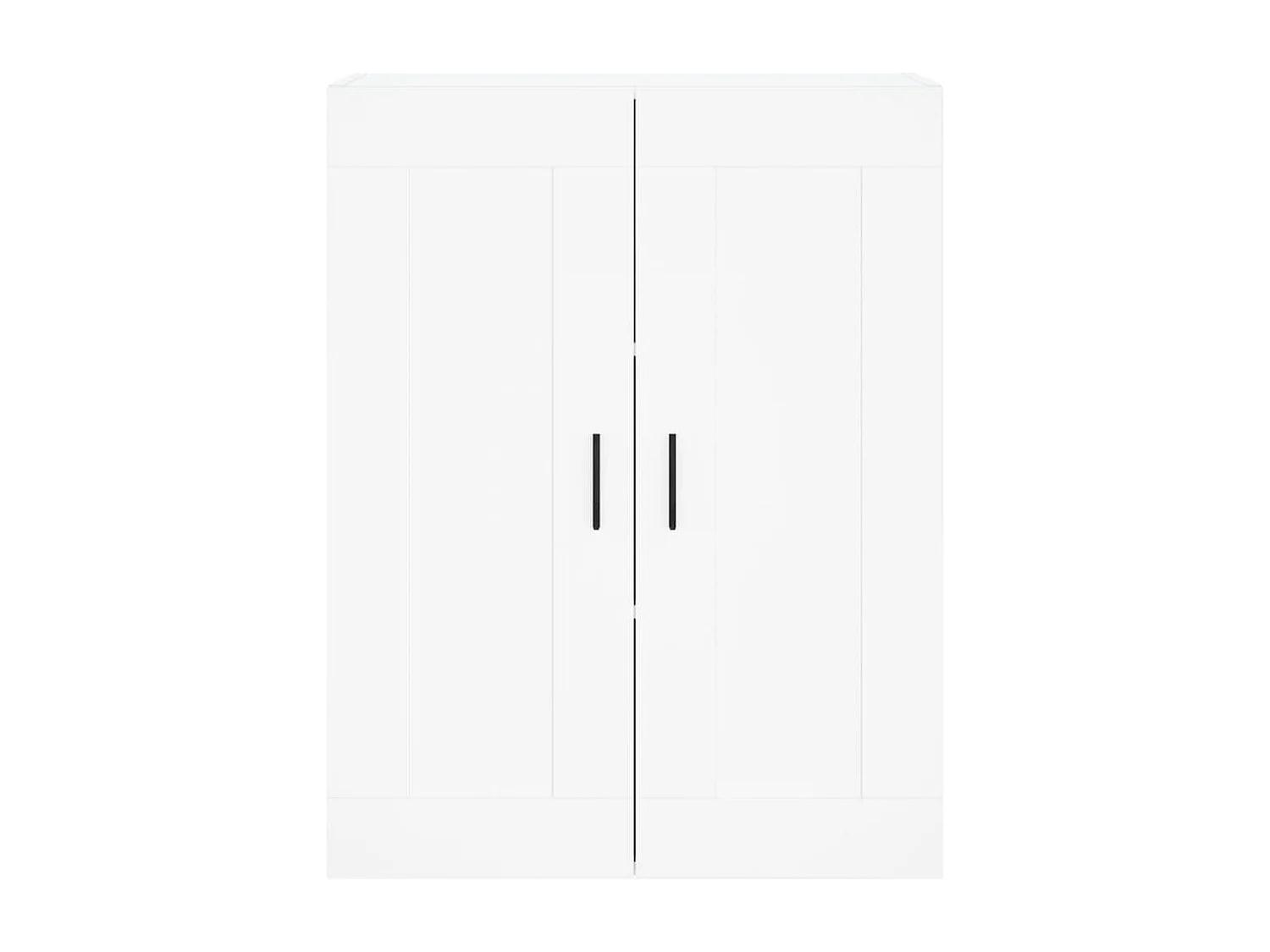 Buffet haut Blanc 69,5x34x180 cm Bois d'ingénierie