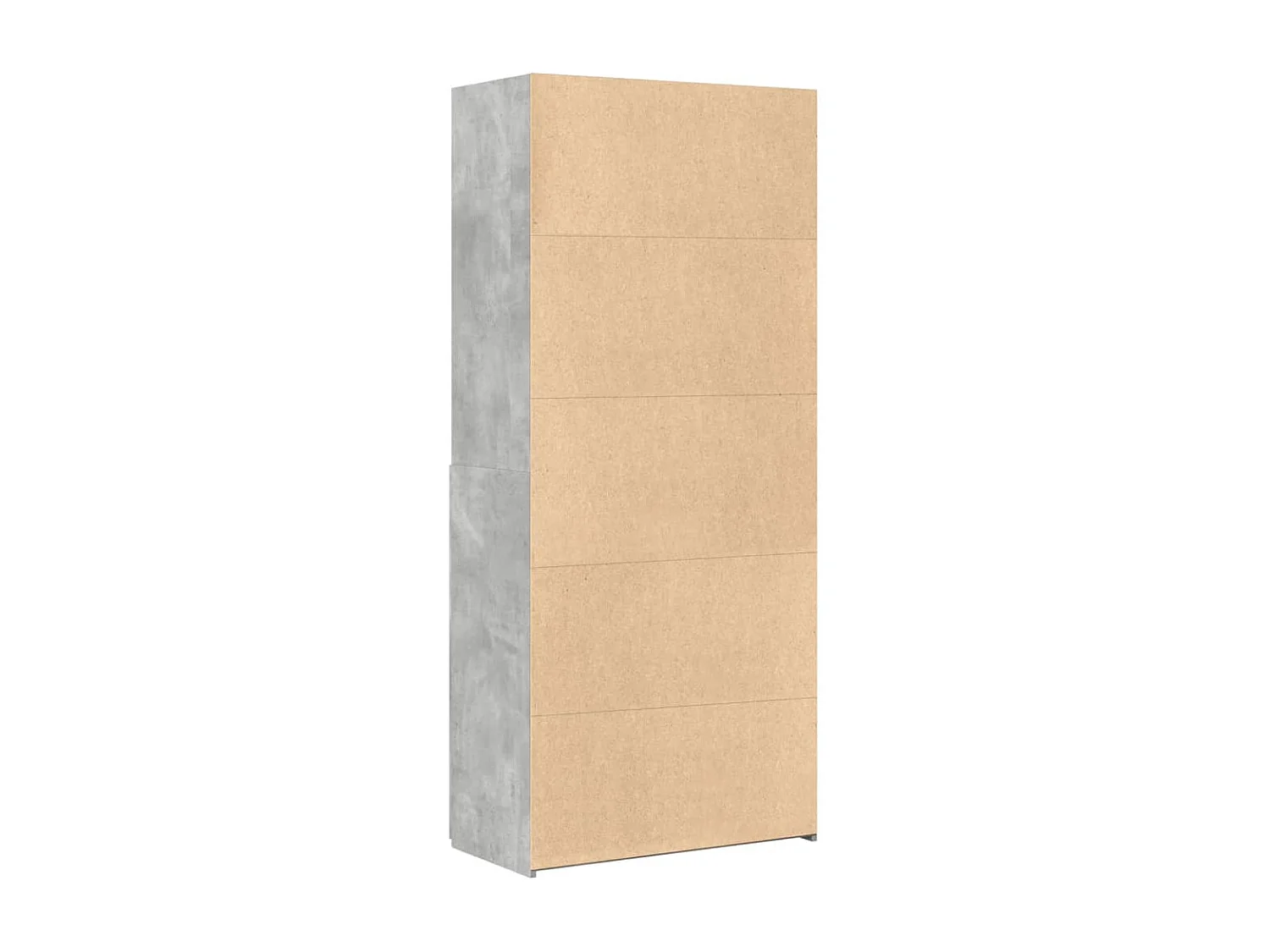 Buffet haut gris béton 80x42,5x185 cm bois d'ingénierie