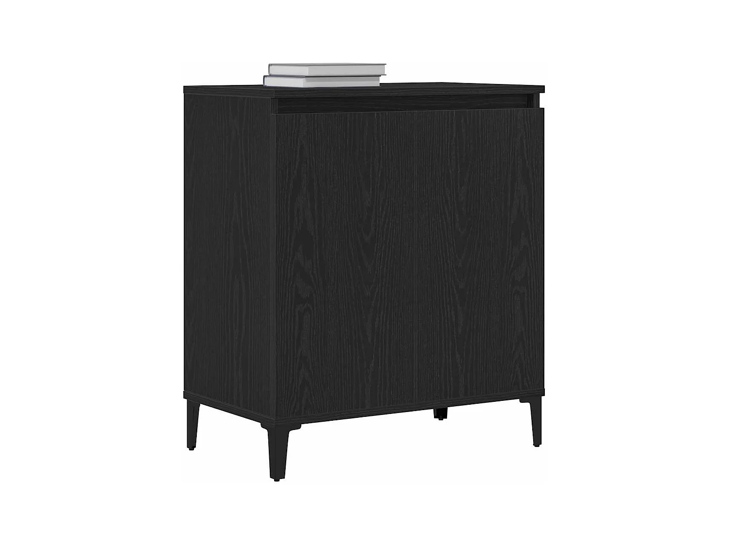 Buffet Noir 60 x 35 x 70 cm Bois d'ingénierie