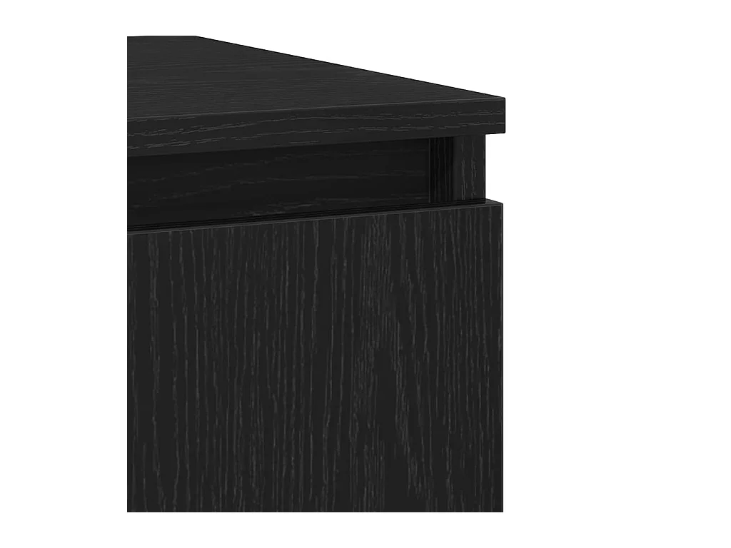 Buffet Noir 60 x 35 x 70 cm Bois d'ingénierie