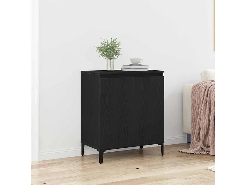 Buffet Noir 60 x 35 x 70 cm Bois d'ingénierie