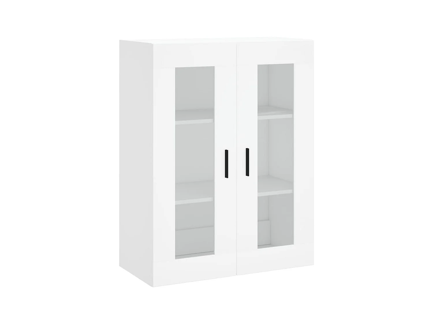 Wit hoog dressoir 69,5x34x180 cm Technisch hout