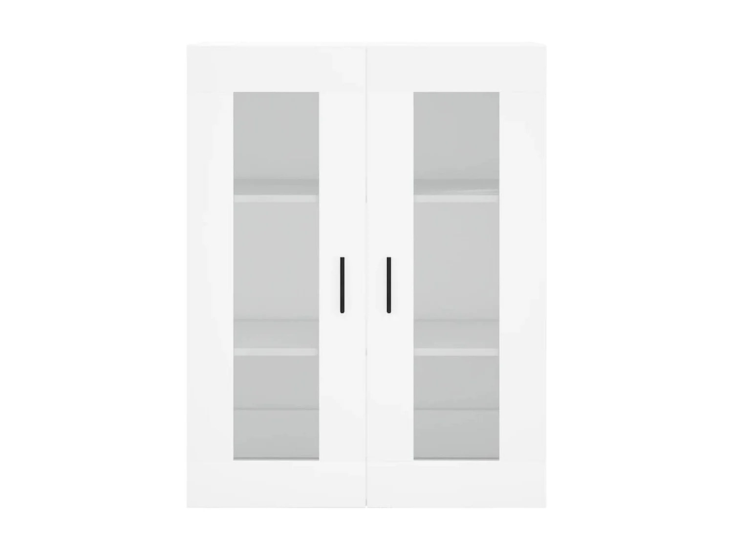 Wit hoog dressoir 69,5x34x180 cm Technisch hout