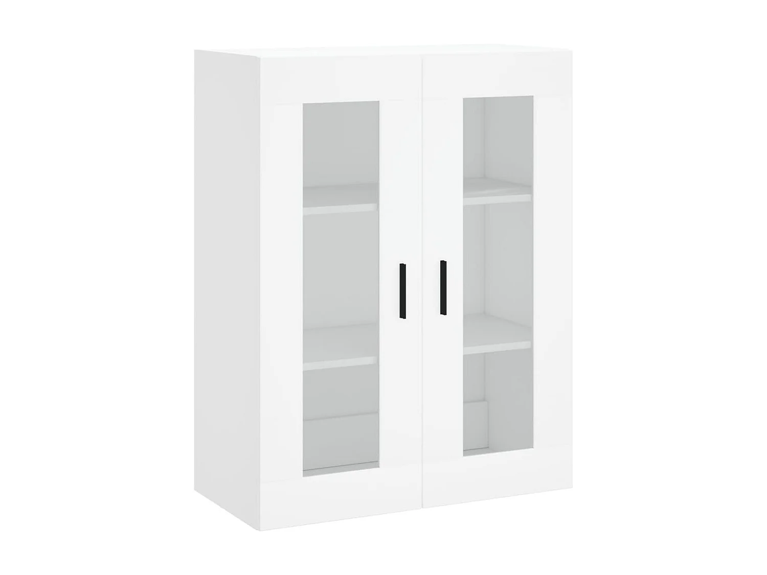 Wit hoog dressoir 69,5x34x180 cm Technisch hout