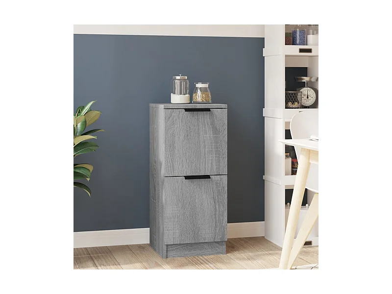 Sonoma dressoir grijs 30x30x70 cm Technisch hout