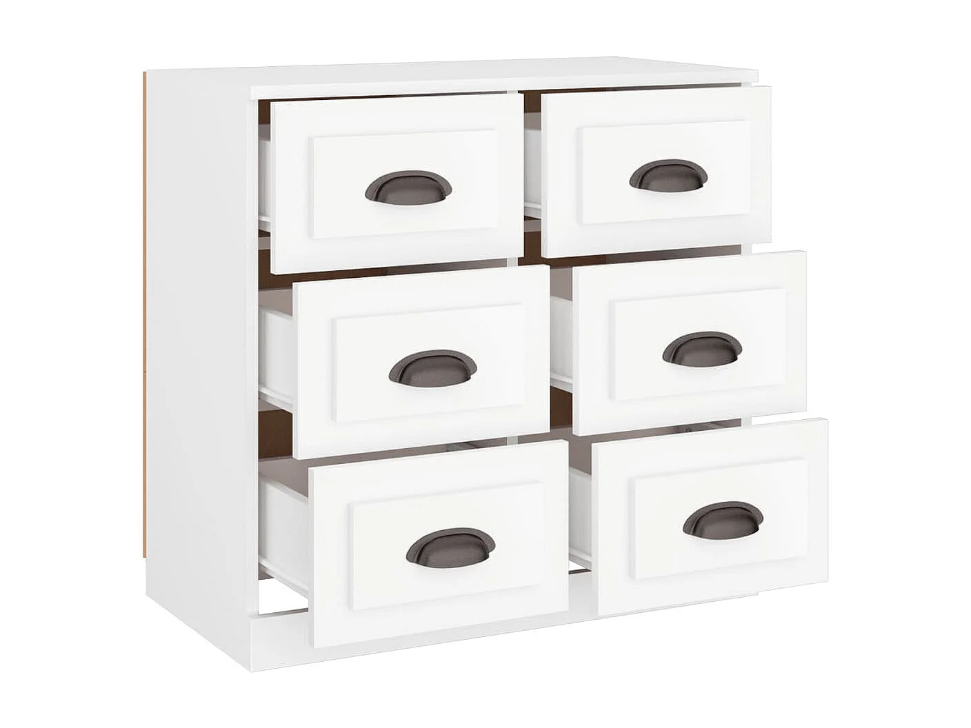 Buffet blanc 70x35,5x67,5 cm bois d'ingénierie