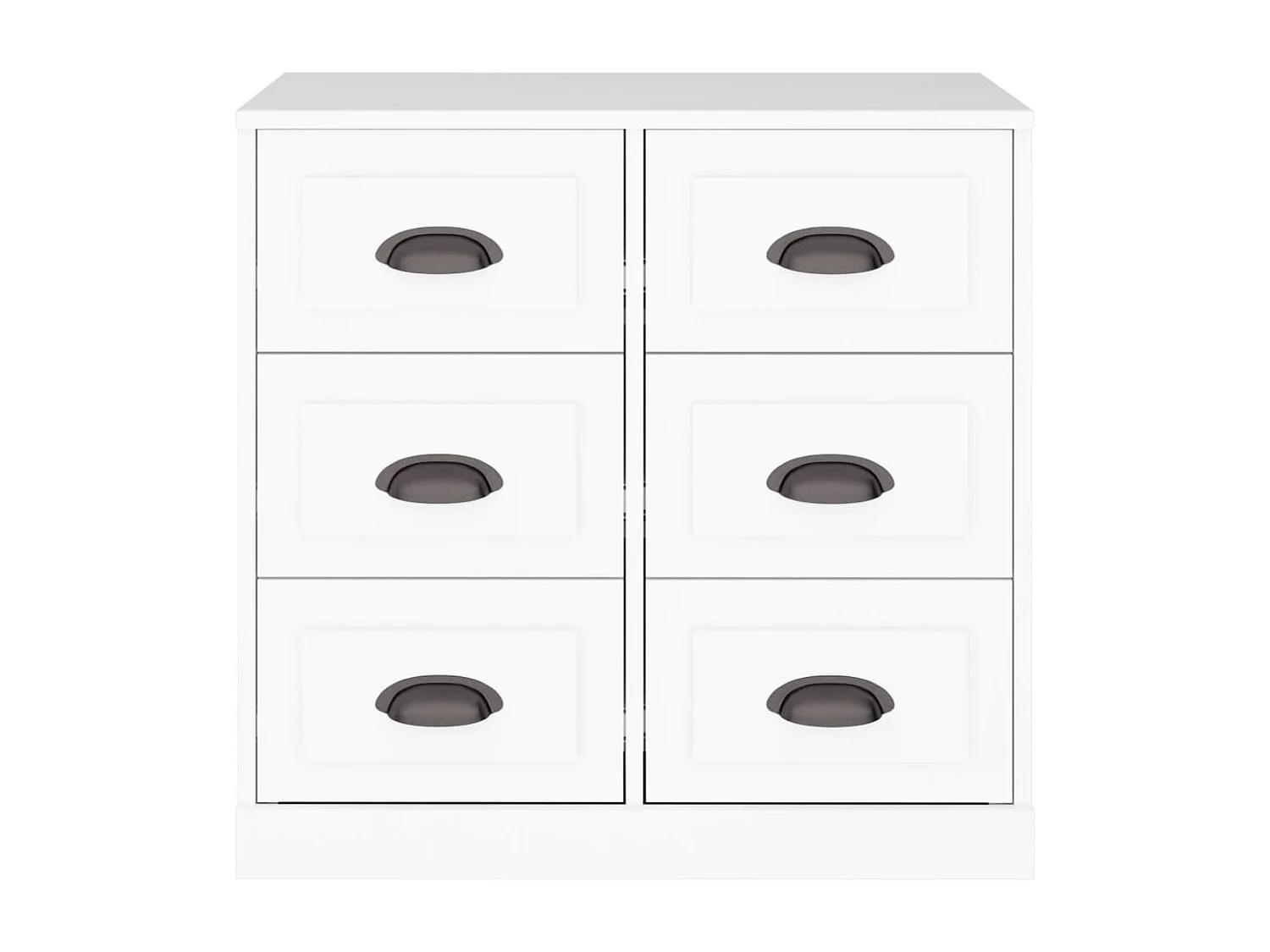 Buffet blanc 70x35,5x67,5 cm bois d'ingénierie