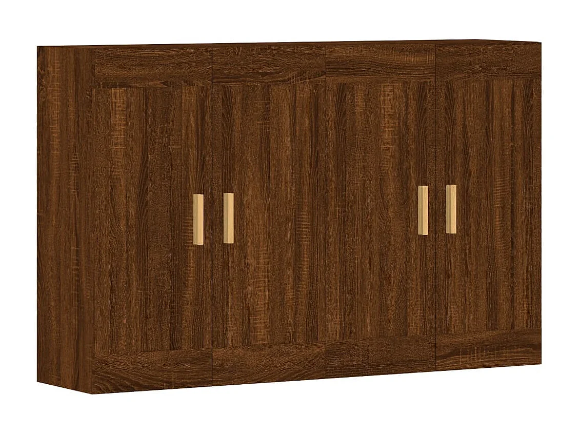 pensili in legno ingegnerizzato color rovere marrone