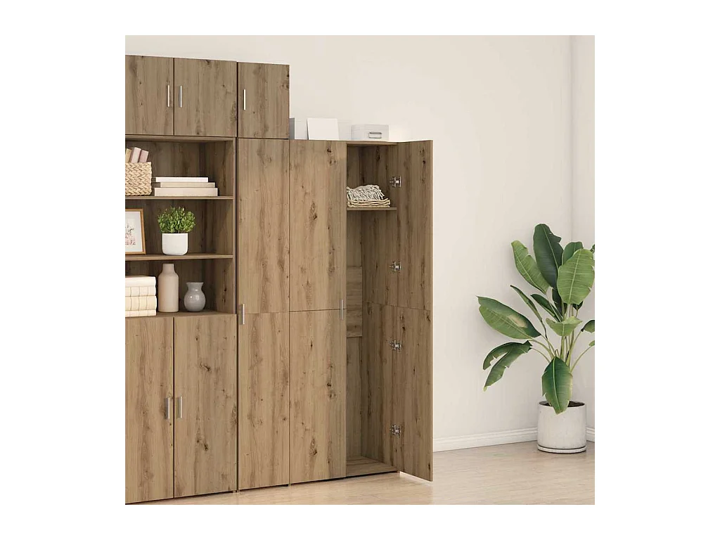 Haut Armoire chêne artisanal 70 x 42.5 x 185 cm