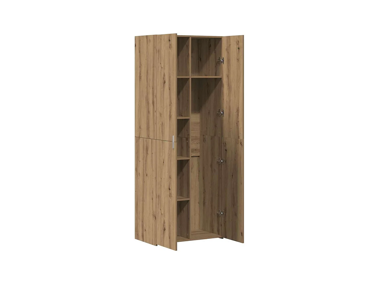 Haut Armoire chêne artisanal 70 x 42.5 x 185 cm