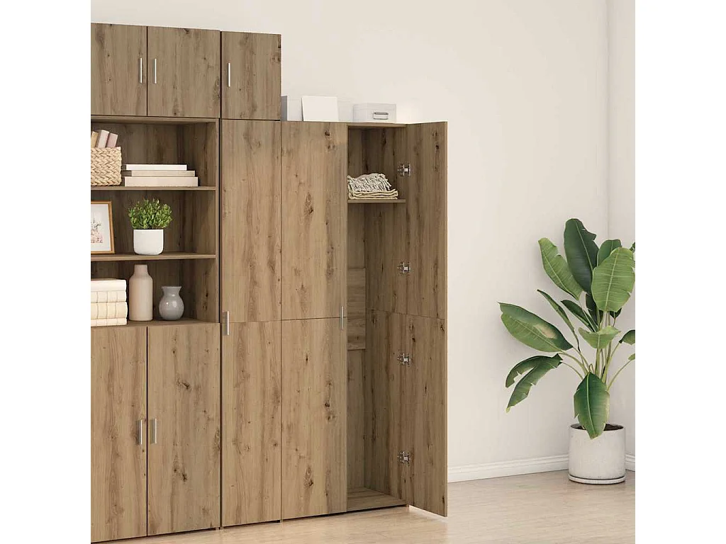 Haut Armoire chêne artisanal 70 x 42.5 x 185 cm