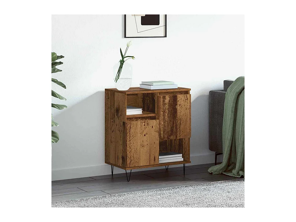 Antiek houten dressoir 60 x 35 x 70 cm Technisch hout