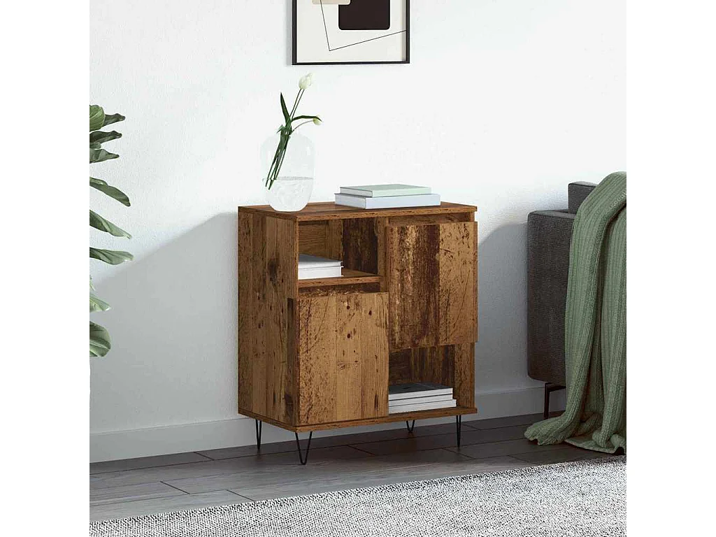 Antiek houten dressoir 60 x 35 x 70 cm Technisch hout