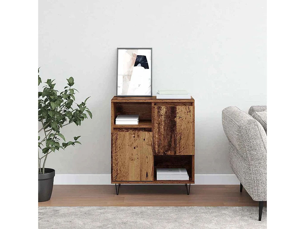 Antiek houten dressoir 60 x 35 x 70 cm Technisch hout