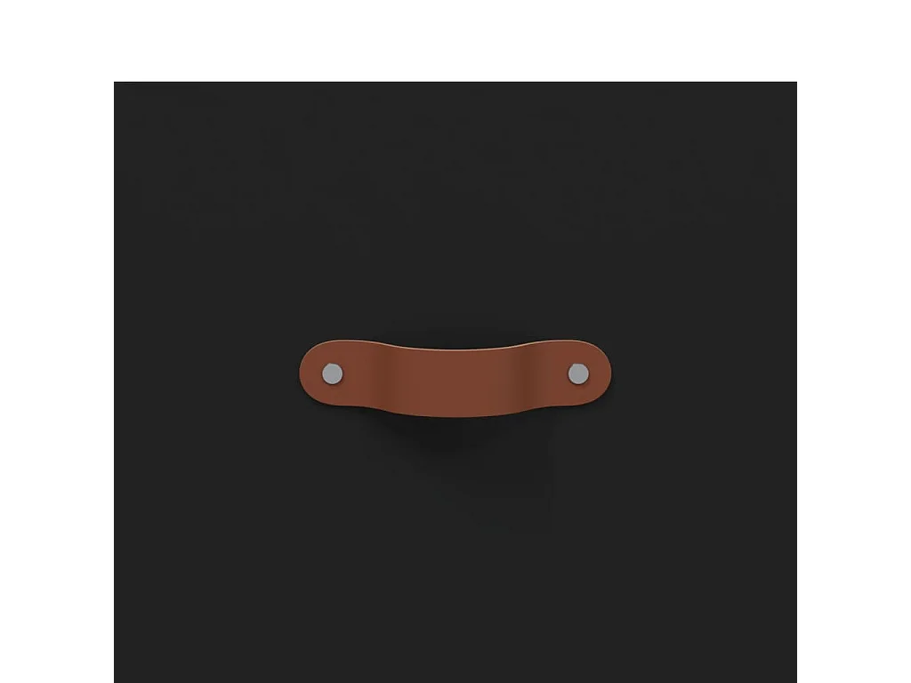 Aparador alto negro 69,5x34x180 cm Madera contrachapada