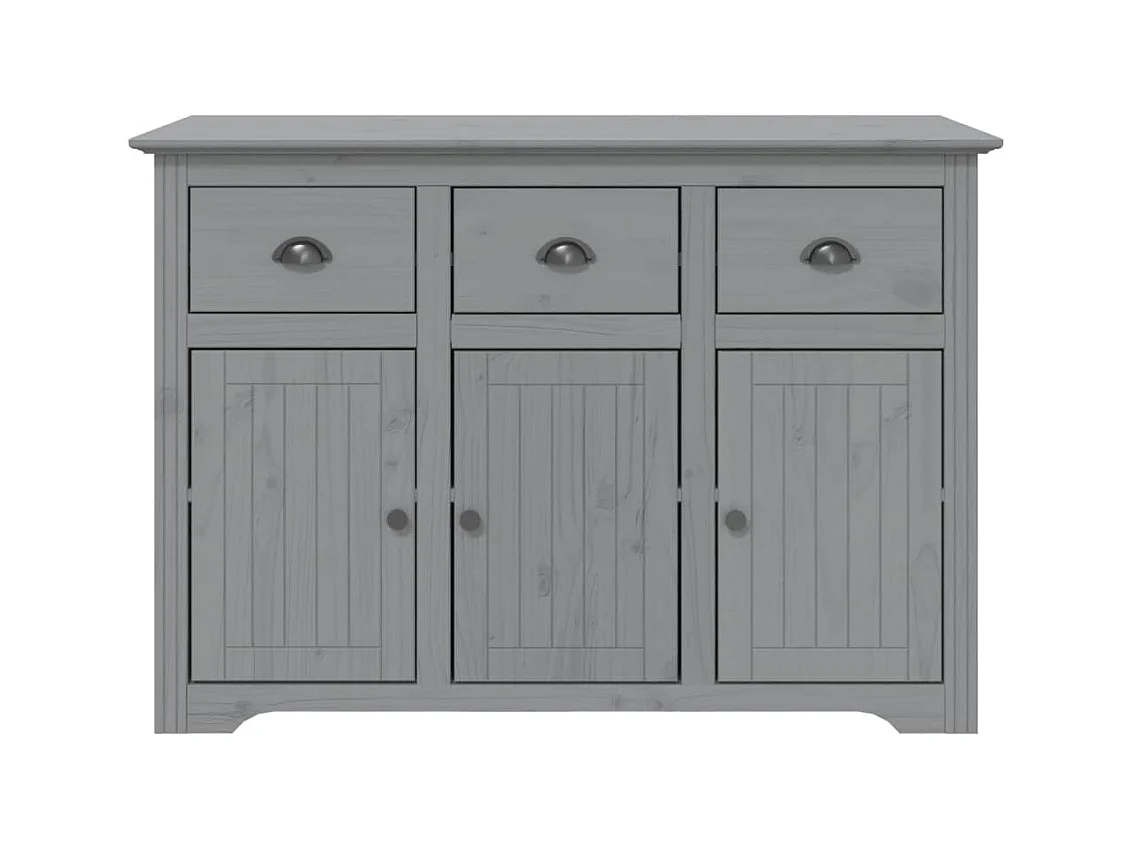 BODO grijs dressoir 115,5x44x80 cm massief grenenhout