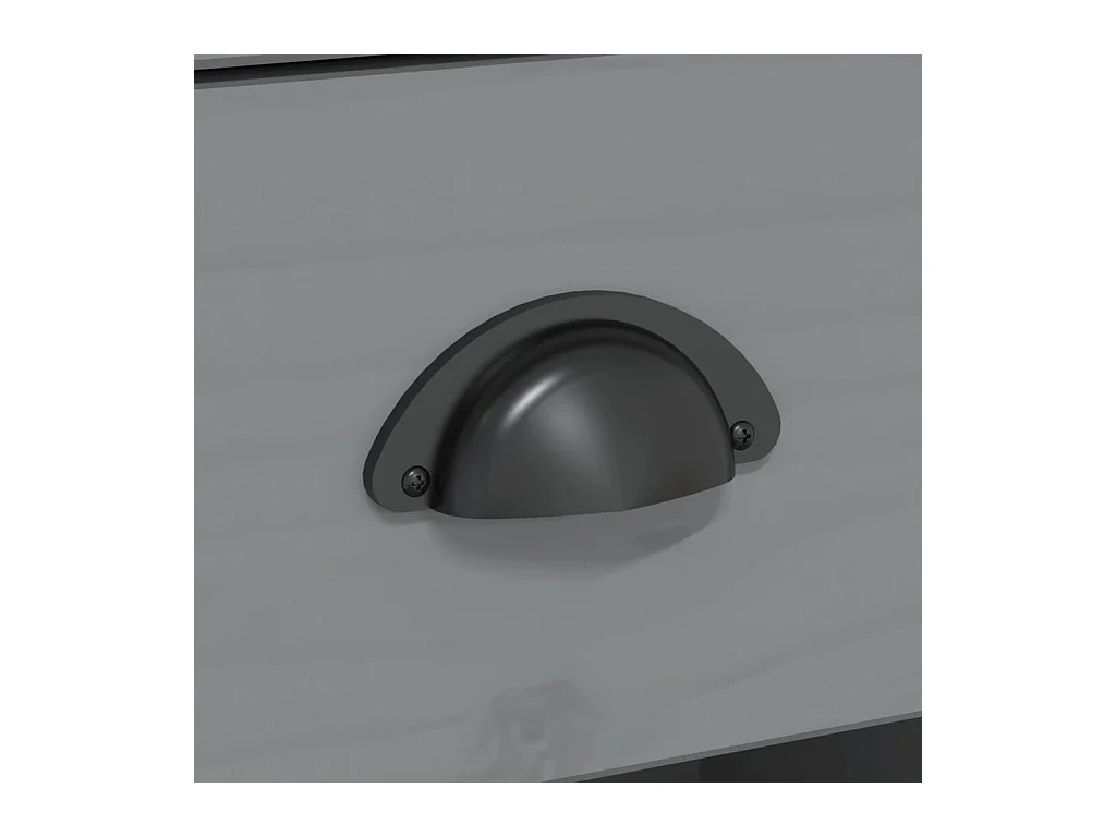 Buffet BODO gris 115,5x44x80 cm bois massif de pin