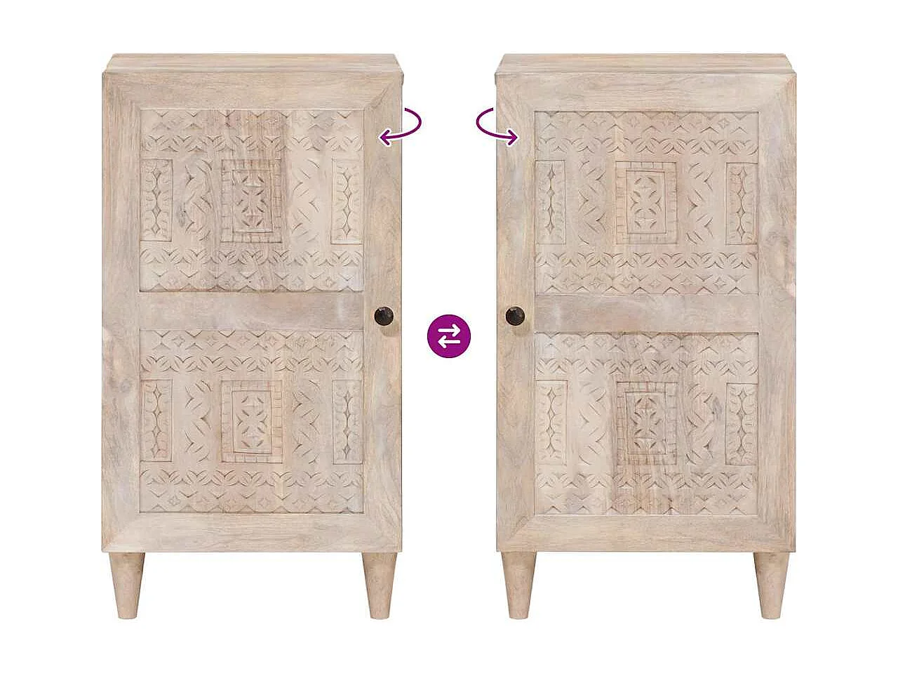 Buffet Blanc 33,5 x 40 x 75 cm